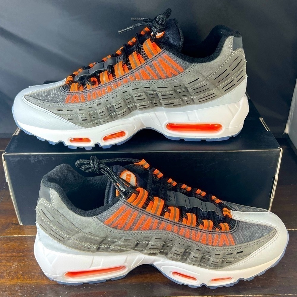 New🔥 Nike Air Max 95 Kim Jones Black Total Orange Mens Sz 9
